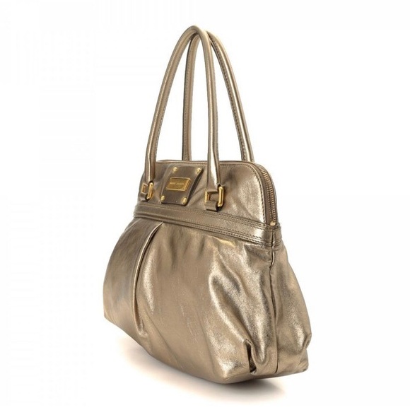 MARC JACOBS - GOLD METALLIC HANDBAG - Picture 2 of 6